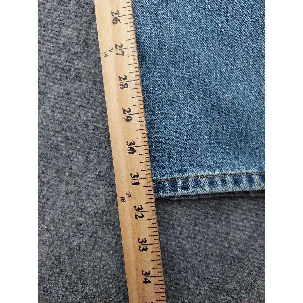 Vtg‎ Levis 550 Jeans 34x31 (Tag 36x32) Blue Light Wash Y2K Relaxed Fit Cotton